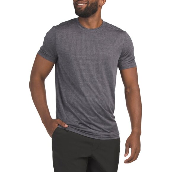 SPYDER Charcoal Heather Grid Textured Active Tee - Picture 1 of 2
